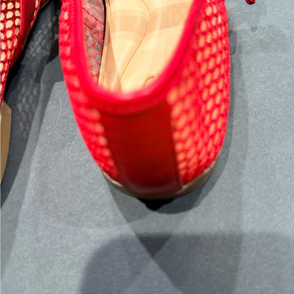 INC International Concepts Red Mesh Flats - Picture 9 of 14